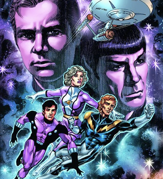 Illustration for article titled How will the Legion of Superheroes meet the crew of the Starship Enterprise? Author Chris Roberson fills us in